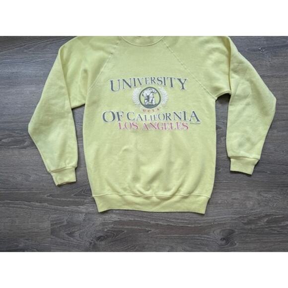 Vtg 80s University Of California Los Angeles Spellout Sweatshirt Hanes Sz S - Picture 4 of 8